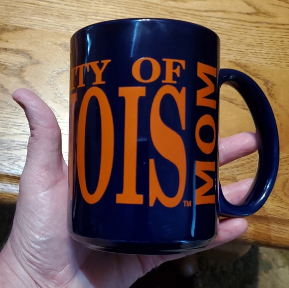 University of Illinois Fighting Illini Mom Ceramic 12 Ounce Coffee Cup Mug - Picture 1 of 9